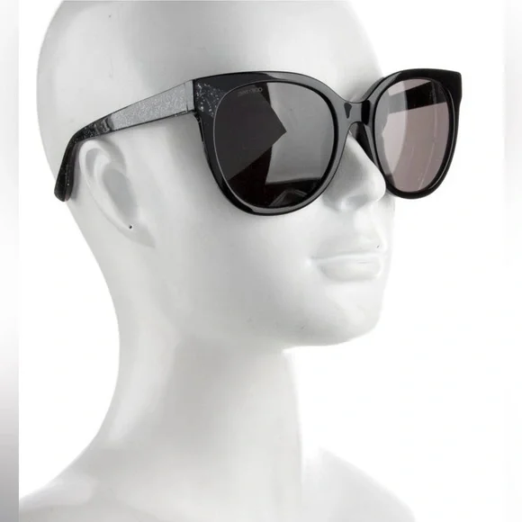 Jimmy Choo Elegant Black sparkle ✨ Sunglasses - Picture 3 of 16